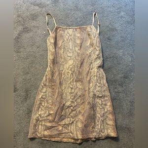 urban outfitters snakeskin dress
